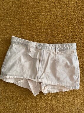 We The Free White High-Rise Denim Shorts